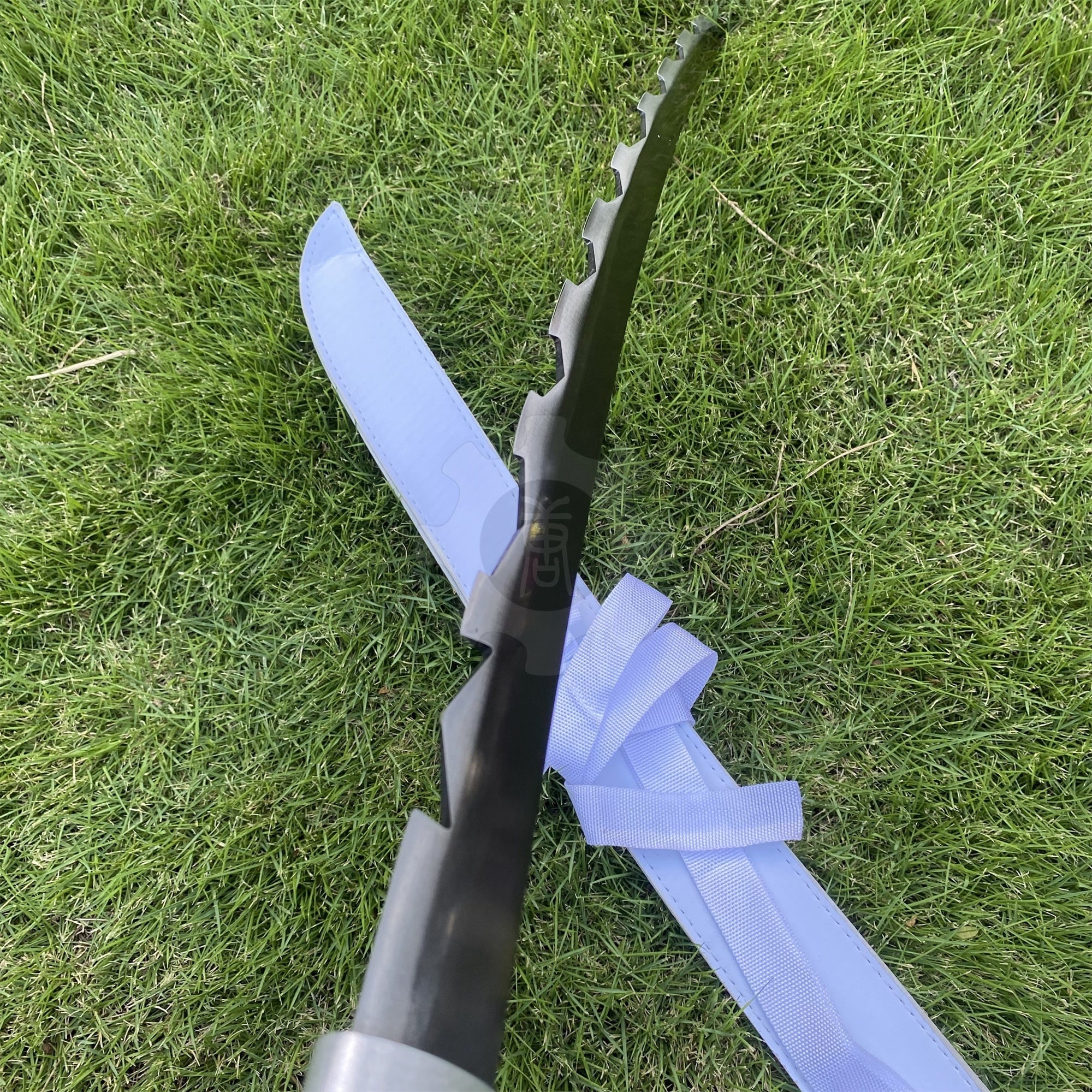 IRL Inosuke Duo Nichirin Sword Anime Katana Carbon Steel Version - Tophatter Daily Deals