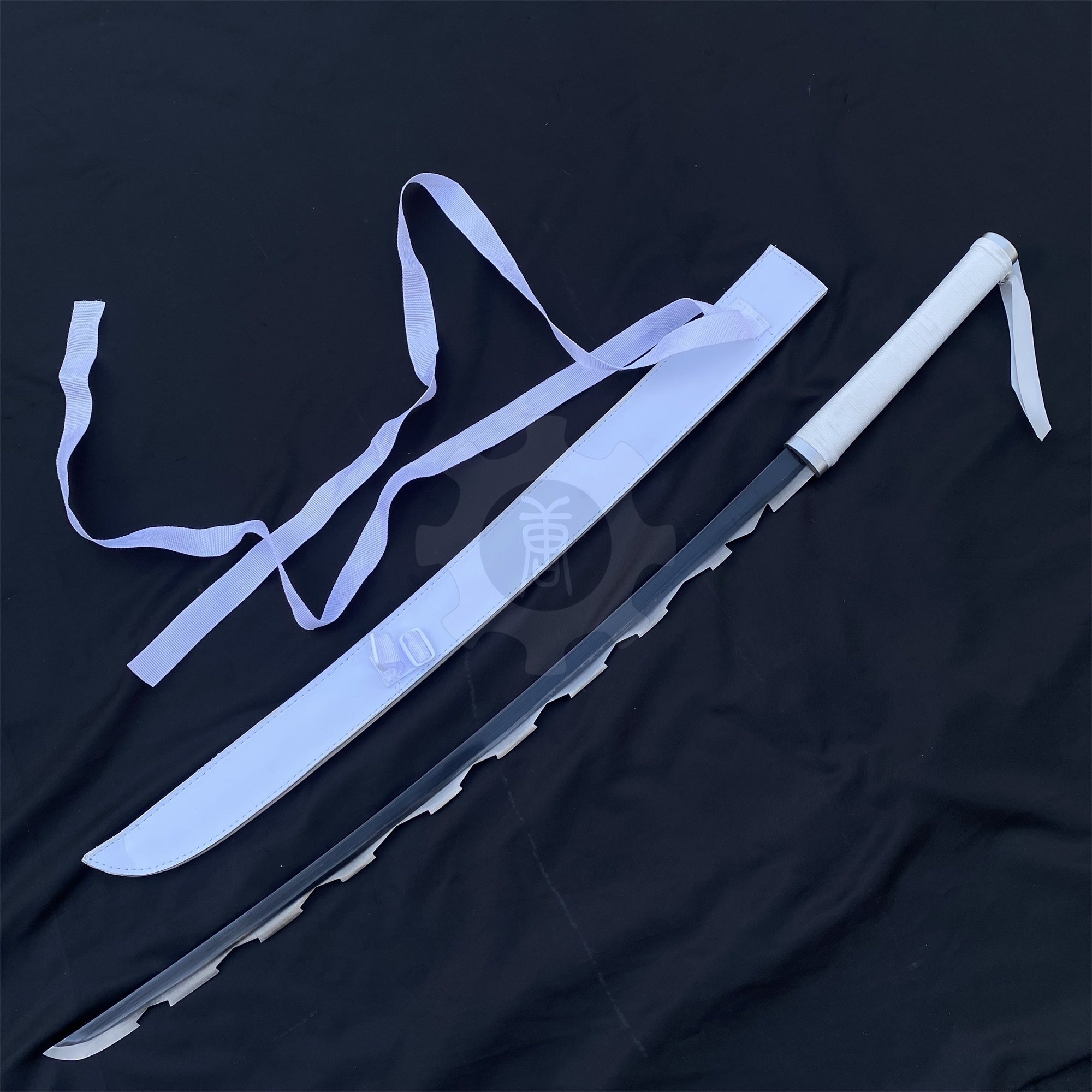 IRL Inosuke Duo Nichirin Sword Anime Katana Carbon Steel Version - Tophatter Daily Deals