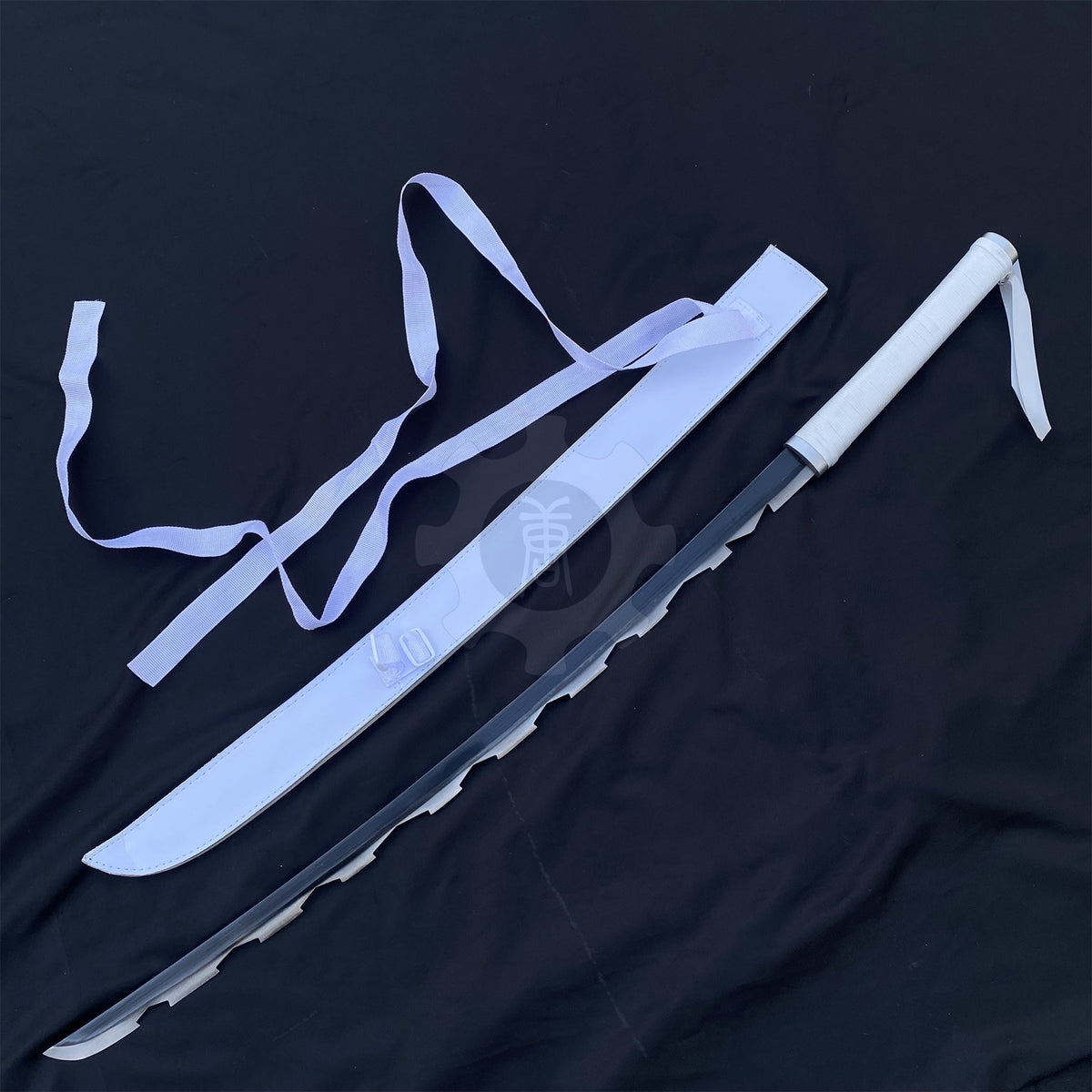 IRL Inosuke Duo Nichirin Sword Anime Katana Carbon Steel Version - Tophatter Daily Deals
