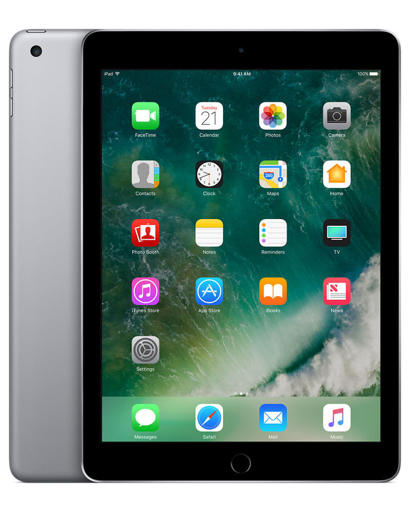 Apple iPad 5th Gen 9.7" Cellular (Pre-owned) Space Gray Apple iPad - Tophatter Daily Deals
