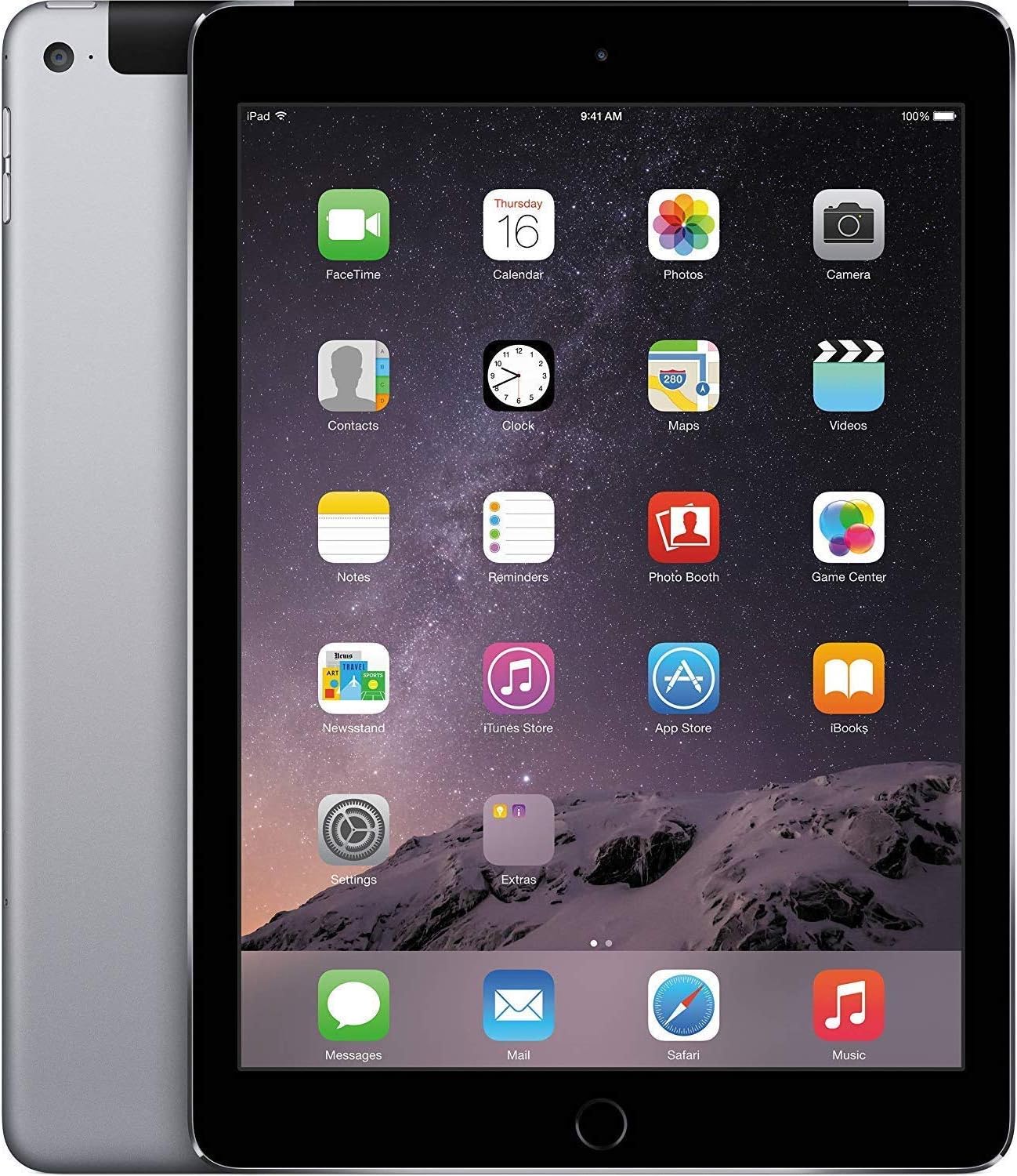 Apple iPad Air 2 9.7" Cellular (Pre-Owned) Space Gray Apple iPad - Tophatter Daily Deals