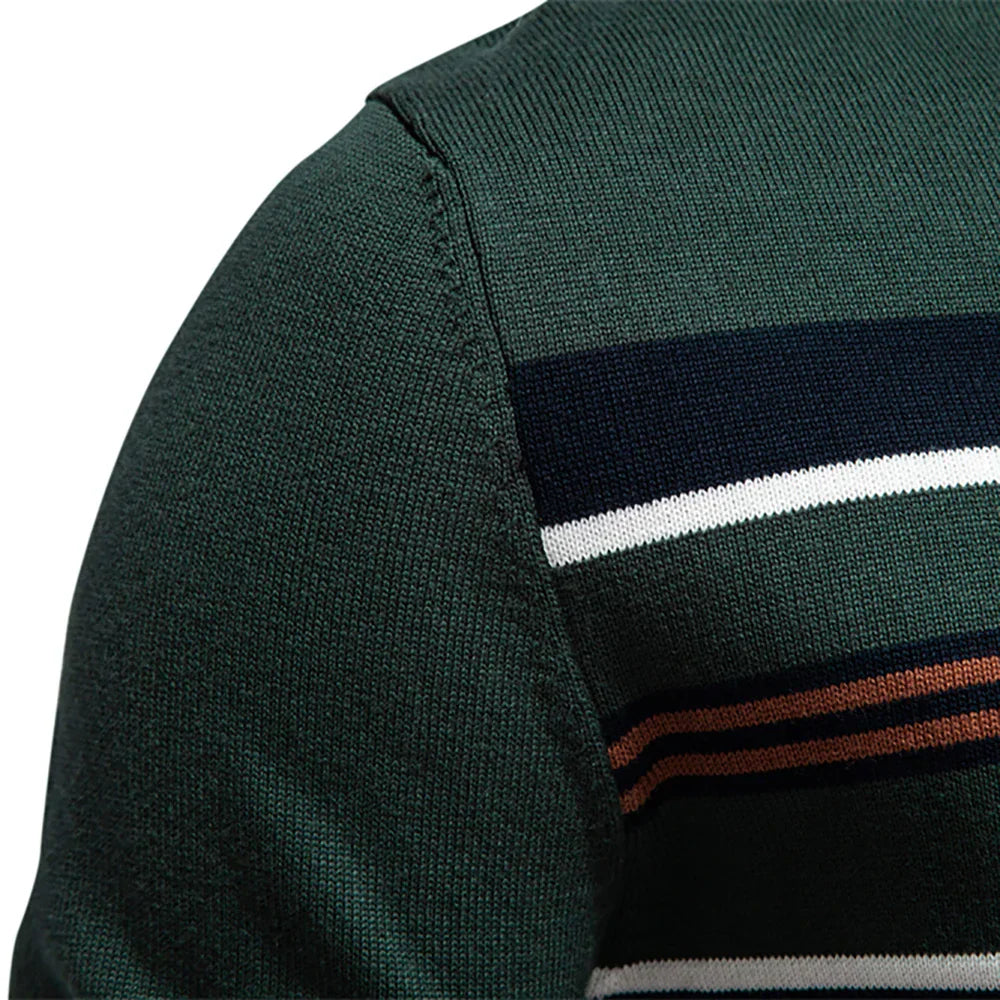 Fitted Classic Men's Half Zip Sweater - Slim Knit, Everyday - Tophatter Daily Deals