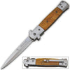 9 Inch Italian Stiletto Tactical Spring Assisted Open Pocket Knife Yellow - TOPHATTER'S ARMORY DEALS Collectible Weapons - Tophatter Daily Deals