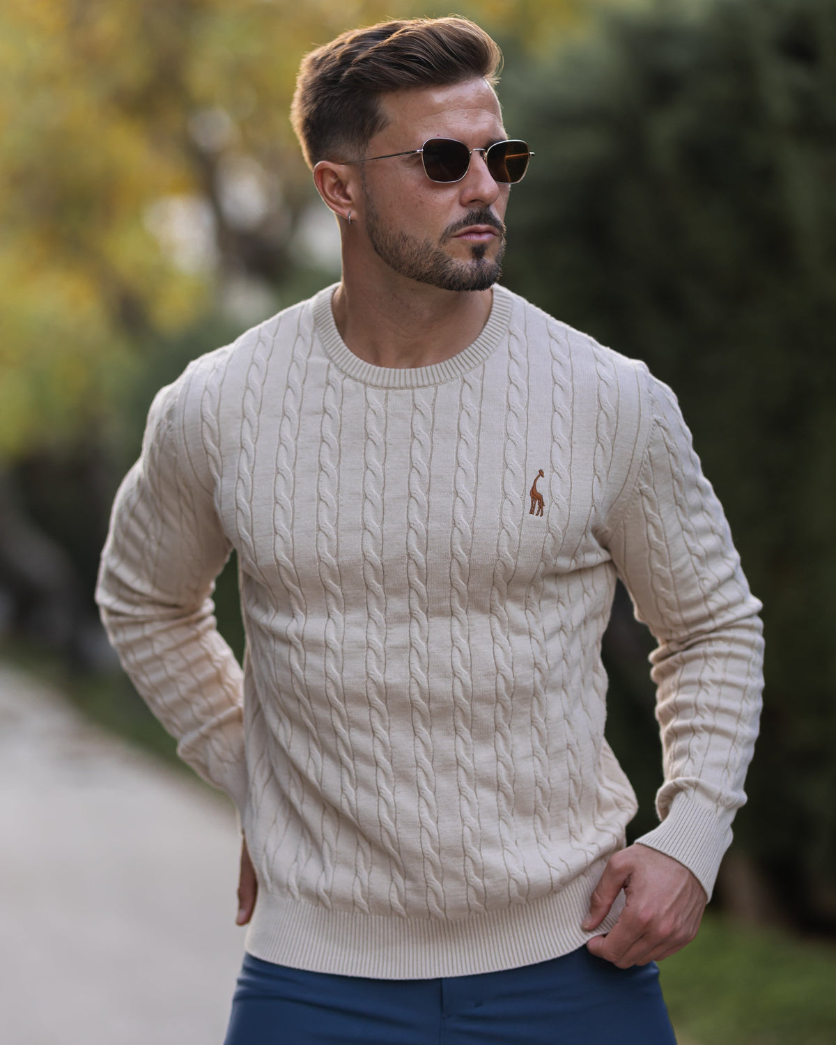 Soft Timeless Men's Cable Knit Sweater - Crewneck, Cotton - Tophatter Daily Deals