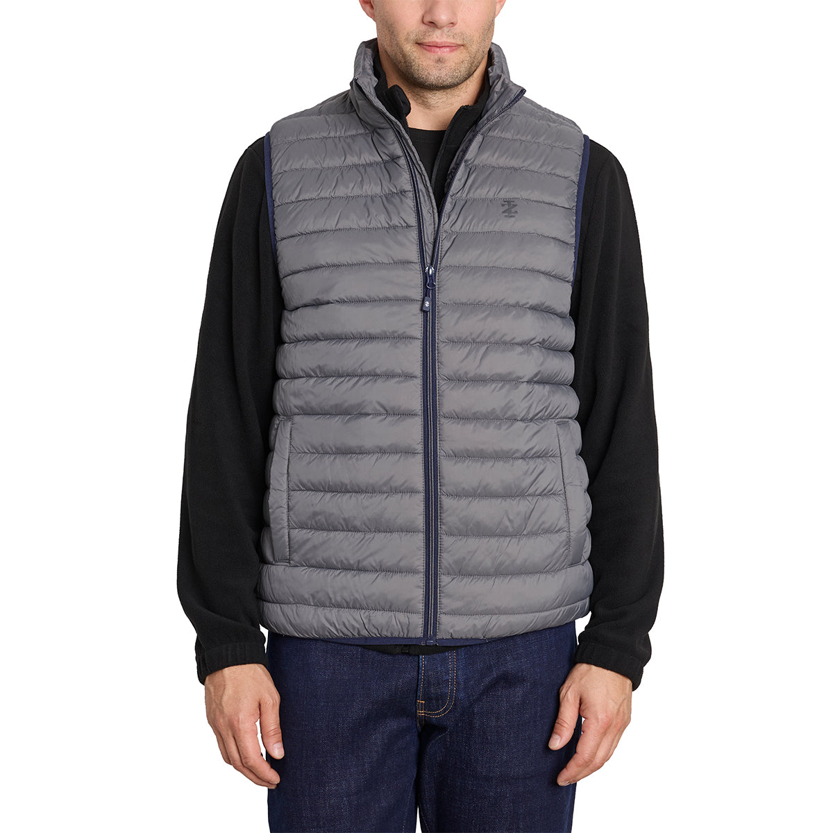 IZOD Men's Full Zip Puffer Vest Iron Gate Vests - Tophatter Daily Deals