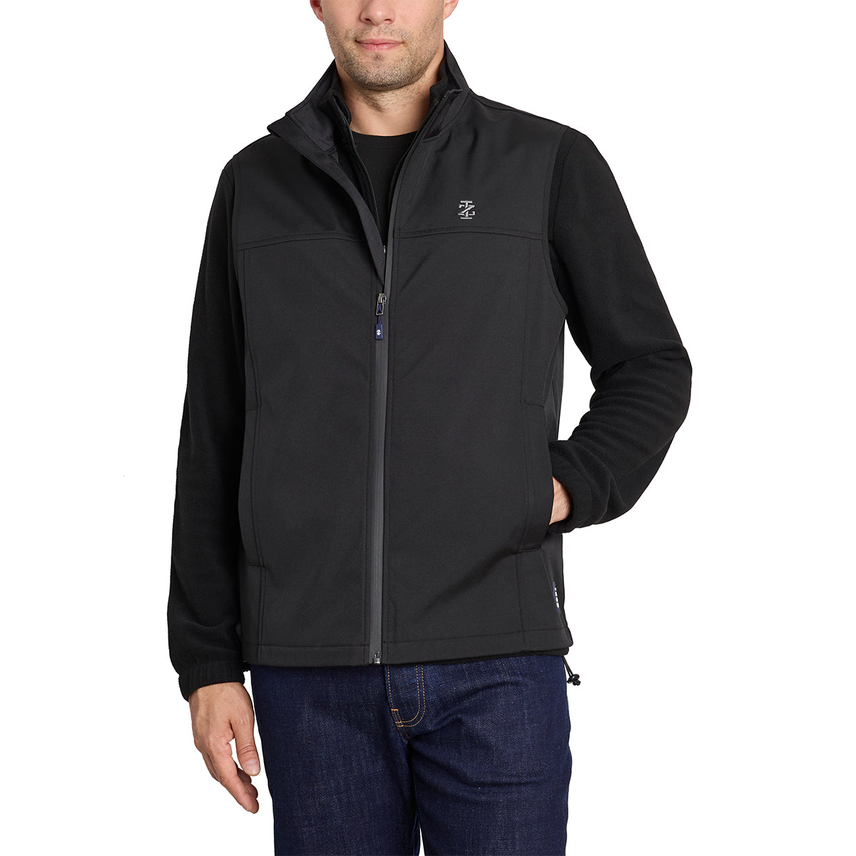 IZOD Men's Softshell Vest Black Vests - Tophatter Daily Deals