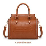 Vintage Top Handle Handbag with Crossbody Strap Light Brown Handbags & Wallets - Tophatter Daily Deals