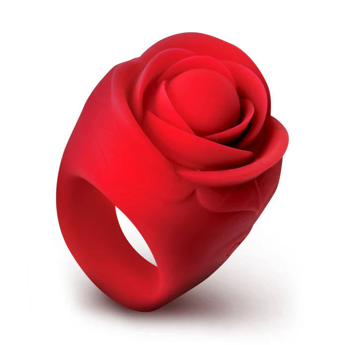 Rose Ring Discreet Finger Vibrator (Red) – Waterproof Finger Vibrator > Vibrators > Finger Vibrators - Tophatter Daily Deals