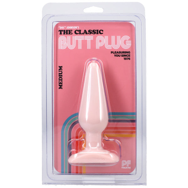 Classic Smooth Butt Plug Medium Flesh Pink > Anal Range > Butt Plugs - Tophatter Daily Deals