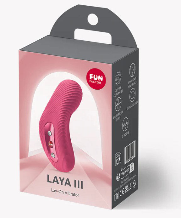 Fun Factory LAYA III Raspberry – USB-C Rechargeable Clitoral Stimulator > Sex Toys For Ladies > Clitoral Vibrators and Stimulators - Tophatter Daily Deals