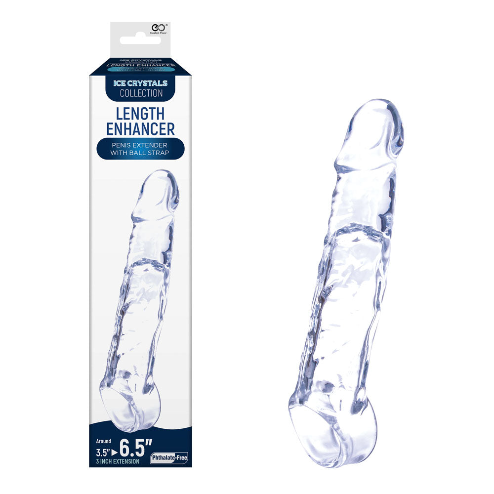 Ice Crystals 3 Inch Length Enhancer Penis Extension Sleeve > Sex Toys For Men > Penis Sleeves - Tophatter Daily Deals