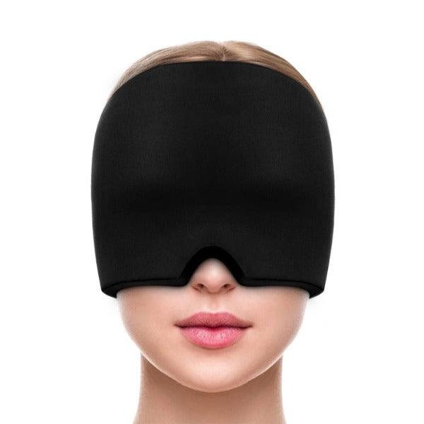 Headache and Migraine Relief Cap - Ice Mask or Hat for Migraines Tension Relief Dark and Cool Cap Black Hot Sale - Tophatter Daily Deals