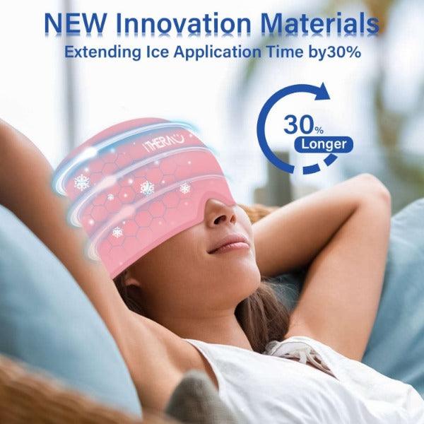 Headache and Migraine Relief Cap - Ice Mask or Hat for Migraines Tension Relief Dark and Cool Cap Hot Sale - Tophatter Daily Deals