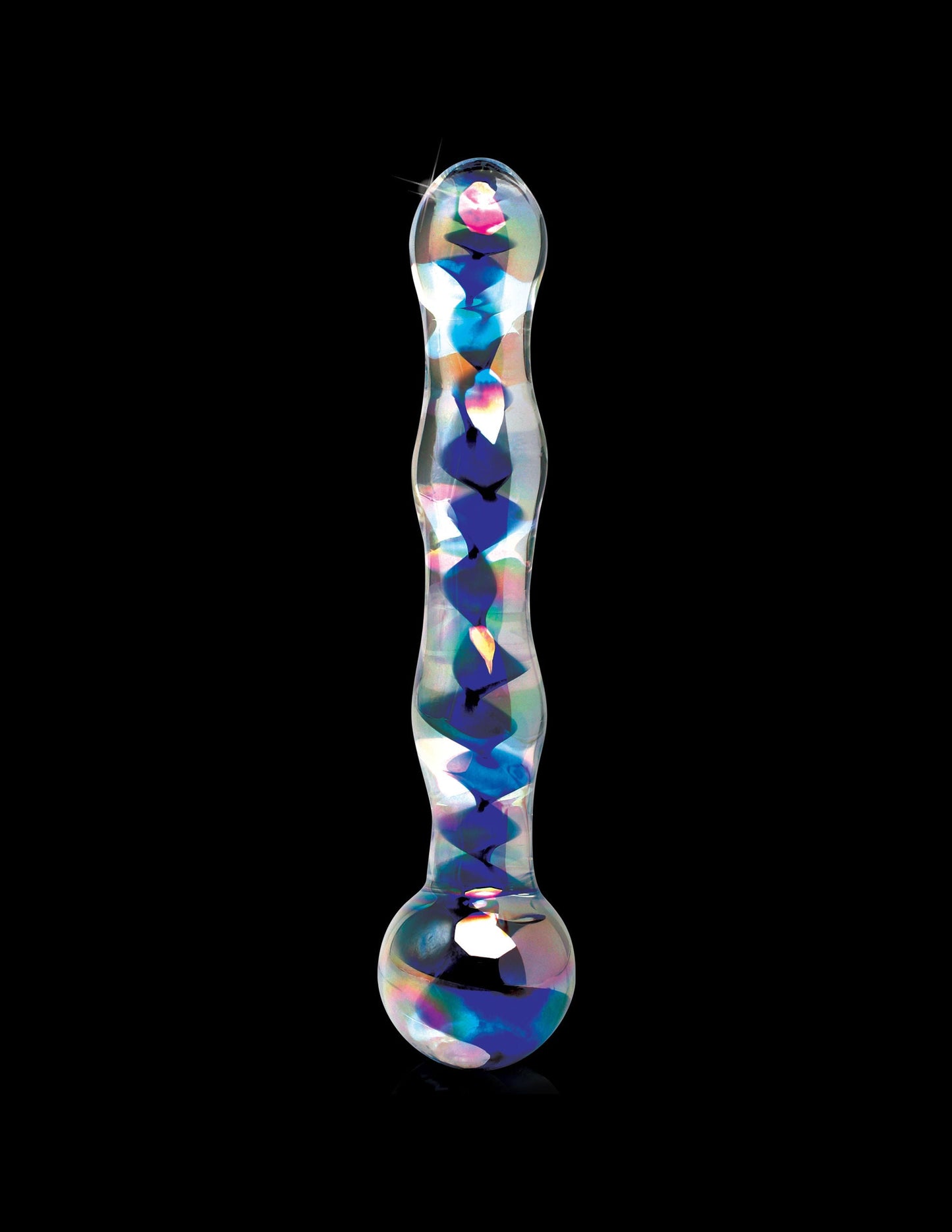 Pipedream Icicles No. 8 (Clear Blue) – Handcrafted Luxury Glass Massager Wand > Glass > Toys - Tophatter Daily Deals