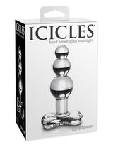 Icicles Clear Glass Anal Plug with Tapered Tip for Comfort > Glass > Toys - Tophatter Daily Deals