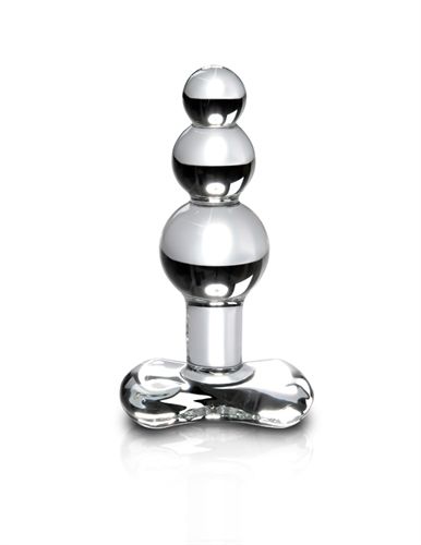 Icicles Clear Glass Anal Plug with Tapered Tip for Comfort > Glass > Toys - Tophatter Daily Deals