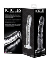 Icicles Clear Glass Massager with Curved G-Spot and P-Spot Stimulator > Glass > Dildos - Tophatter Daily Deals
