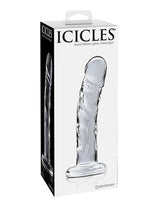 Icicles Clear Glass Massager with Curved G-Spot and P-Spot Stimulator > Glass > Dildos - Tophatter Daily Deals