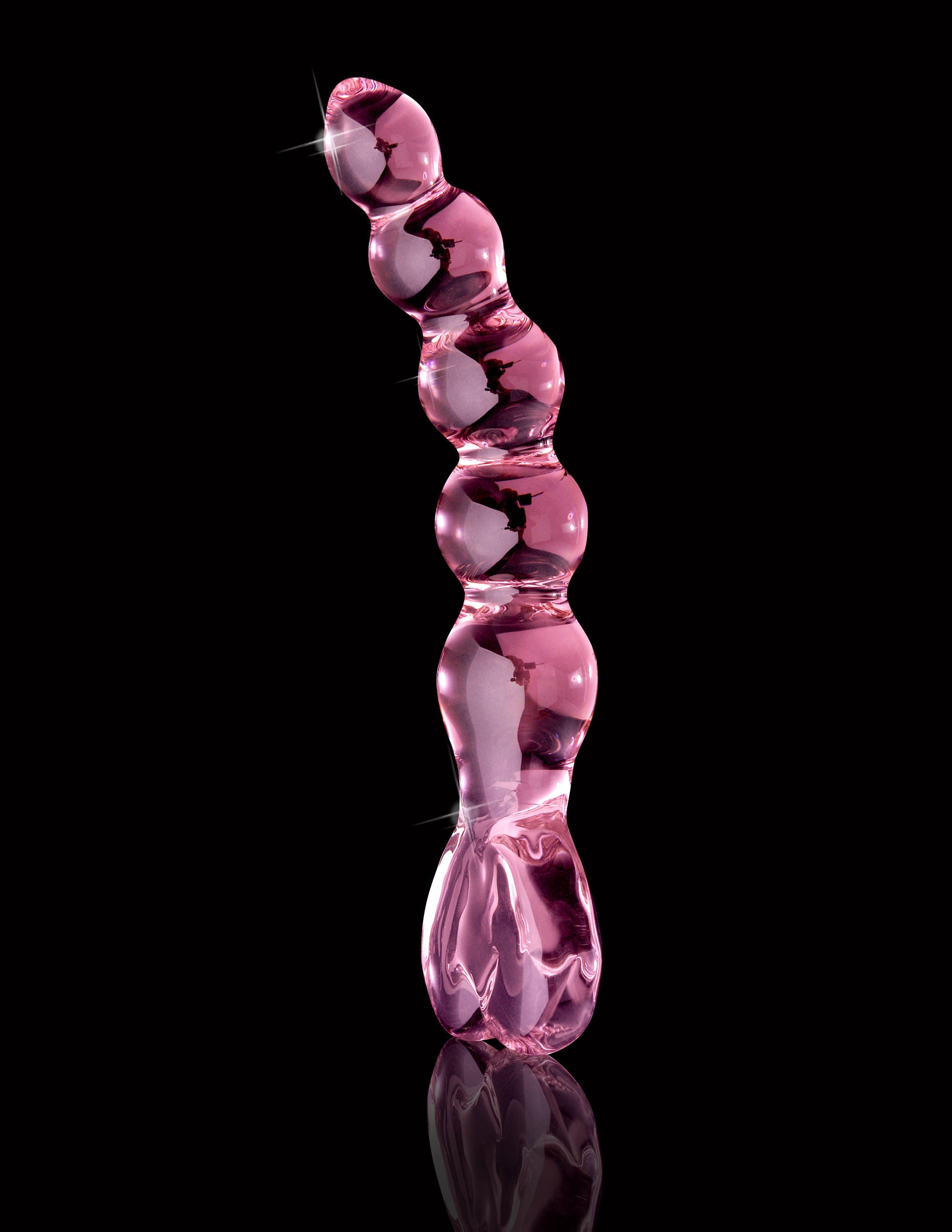 Icicles Pink Glass Massager with Heart Handle > Glass > Dildos - Tophatter Daily Deals