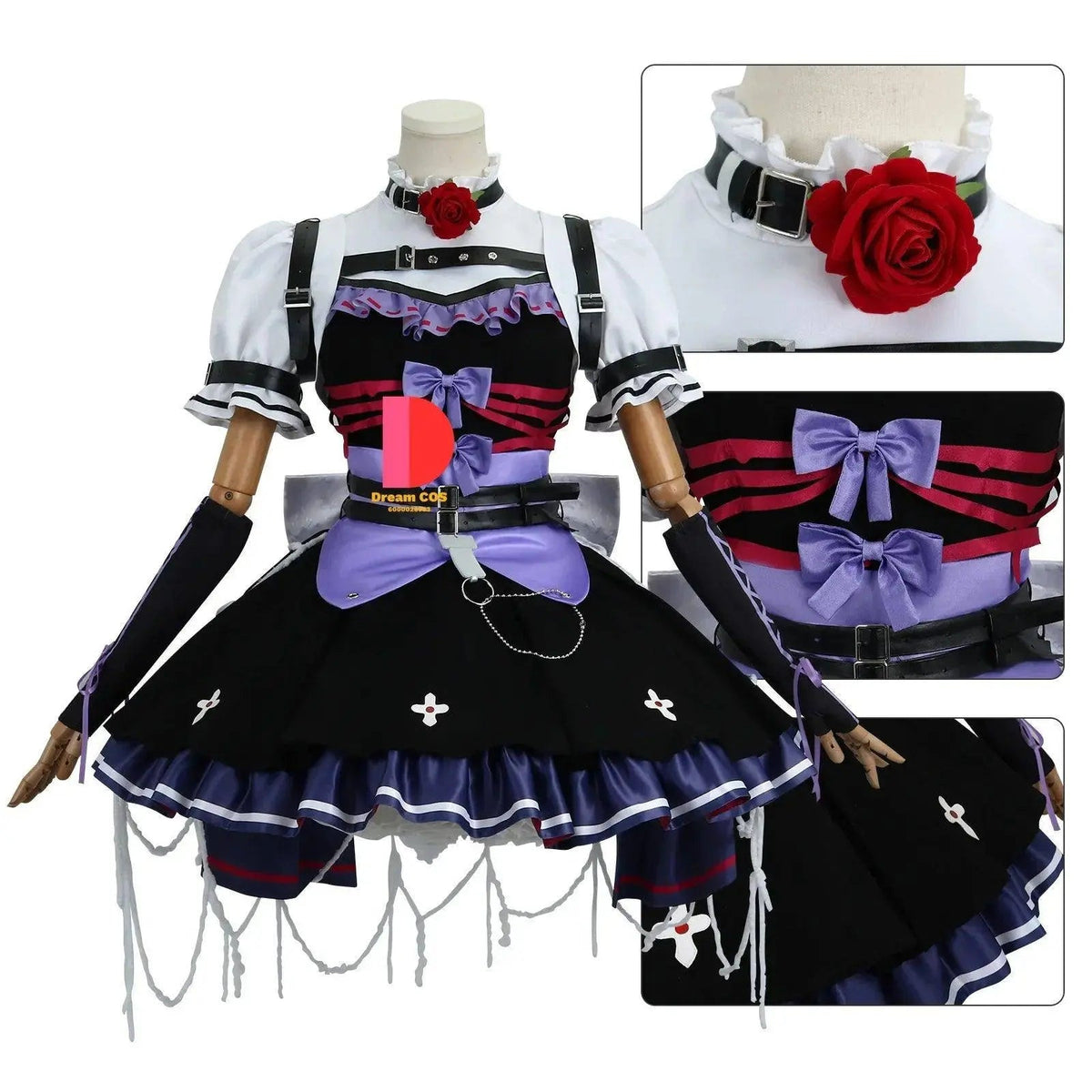 Identity V Emma Woods Gardener High-Quality Fabric Cosplay Costume Lovely Halloween Party Essential Witch Dress for Women - Tophatter Daily Deals