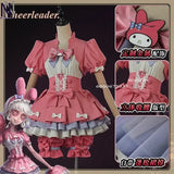 Identity V Game Cheerleader Lily Barrier Cosplay Costume Women Pink Dress Wig Anime Role Play Outfit Halloween Party Clothing - Tophatter Daily Deals