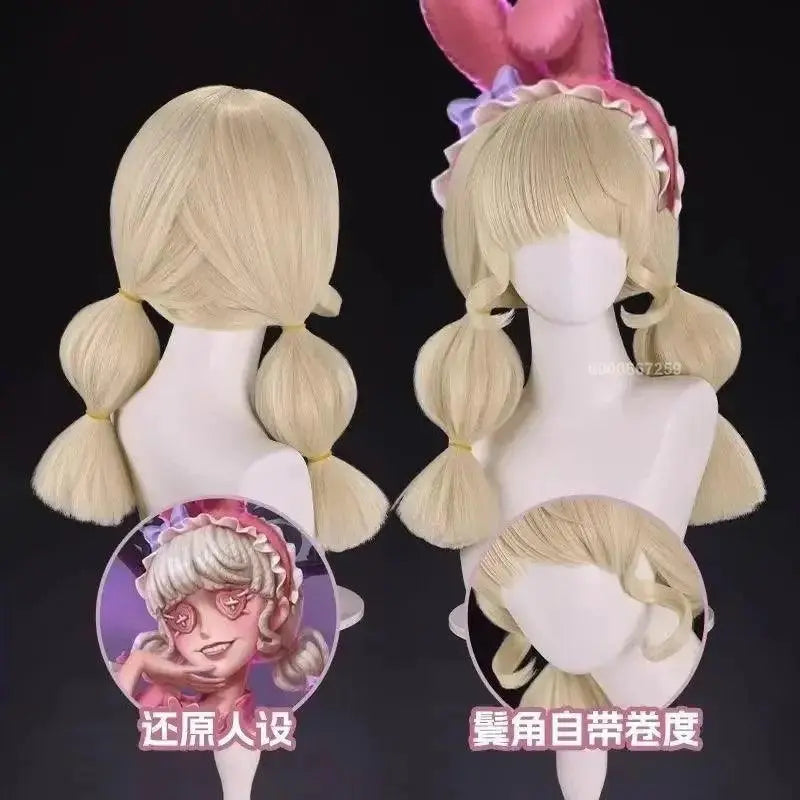 Identity V Game Cheerleader Lily Barrier Cosplay Costume Women Pink Dress Wig Anime Role Play Outfit Halloween Party Clothing wig S - Tophatter Daily Deals