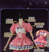 Identity V Game Cheerleader Lily Barrier Cosplay Costume Women Pink Dress Wig Anime Role Play Outfit Halloween Party Clothing - Tophatter Daily Deals