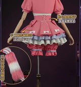 Identity V Game Cheerleader Lily Barrier Cosplay Costume Women Pink Dress Wig Anime Role Play Outfit Halloween Party Clothing - Tophatter Daily Deals