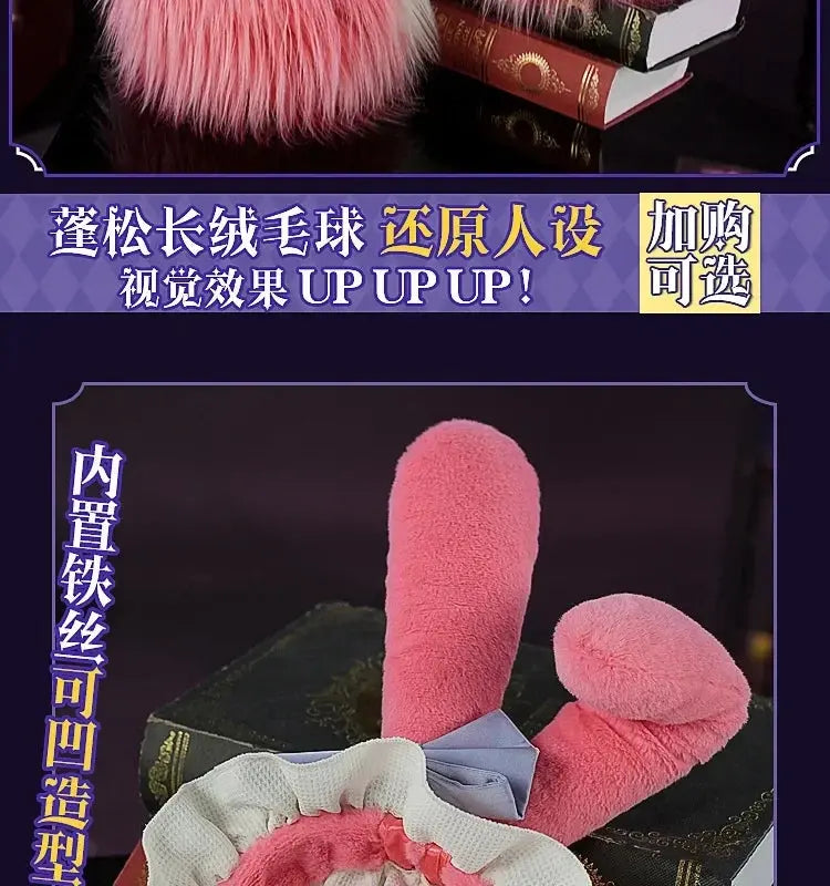 Identity V Game Cheerleader Lily Barrier Cosplay Costume Women Pink Dress Wig Anime Role Play Outfit Halloween Party Clothing - Tophatter Daily Deals
