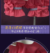 Identity V Game Cheerleader Lily Barrier Cosplay Costume Women Pink Dress Wig Anime Role Play Outfit Halloween Party Clothing - Tophatter Daily Deals