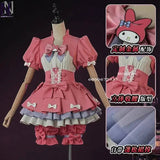 Identity V Game Cheerleader Lily Barrier Cosplay Costume Women Pink Dress Wig Anime Role Play Outfit Halloween Party Clothing - Tophatter Daily Deals