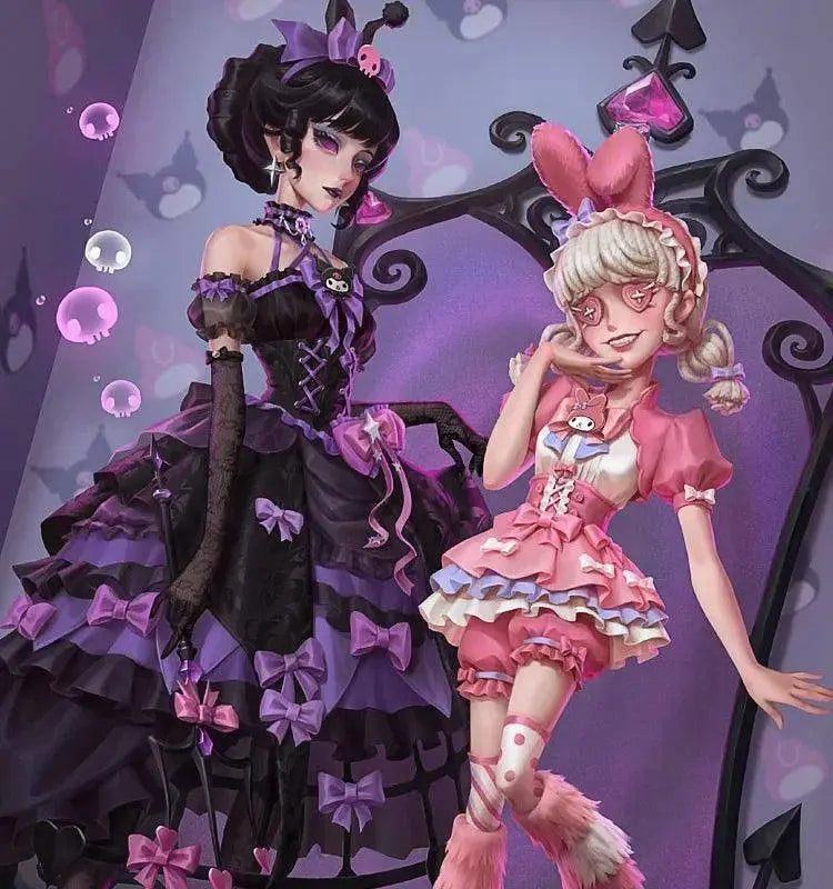 Identity V Game Cheerleader Lily Barrier Cosplay Costume Women Pink Dress Wig Anime Role Play Outfit Halloween Party Clothing - Tophatter Daily Deals