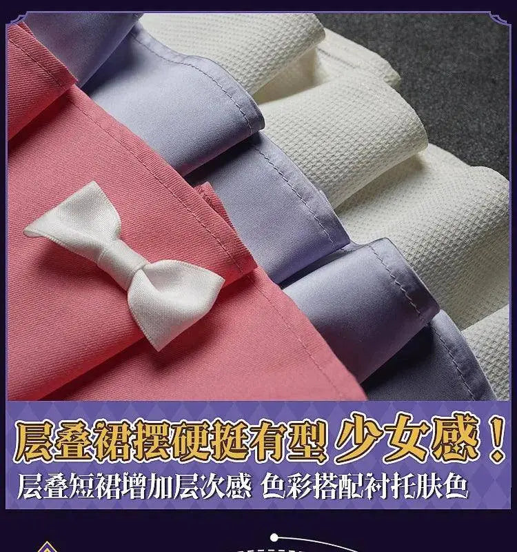Identity V Game Cheerleader Lily Barrier Cosplay Costume Women Pink Dress Wig Anime Role Play Outfit Halloween Party Clothing - Tophatter Daily Deals