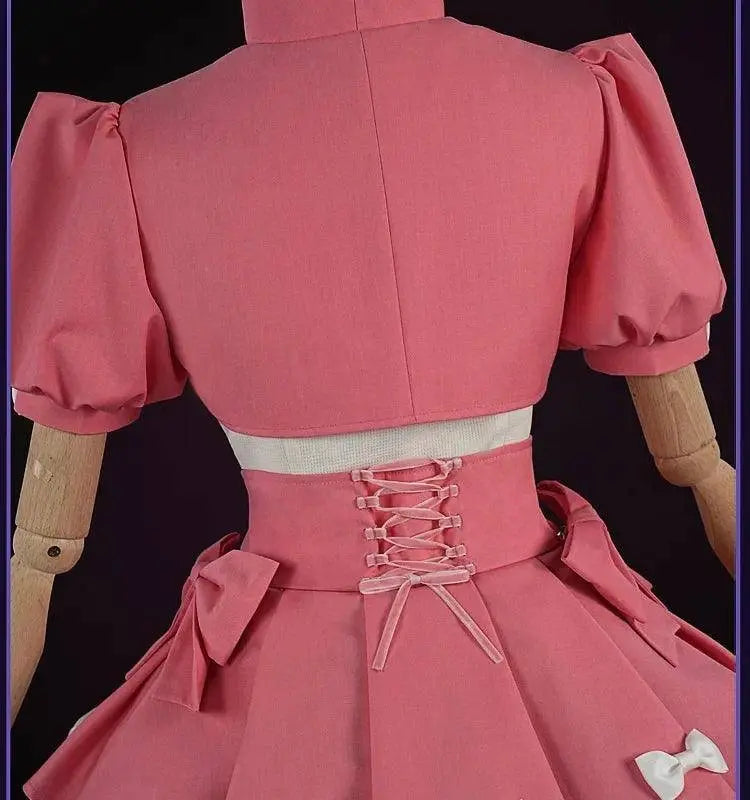 Identity V Game Cheerleader Lily Barrier Cosplay Costume Women Pink Dress Wig Anime Role Play Outfit Halloween Party Clothing - Tophatter Daily Deals