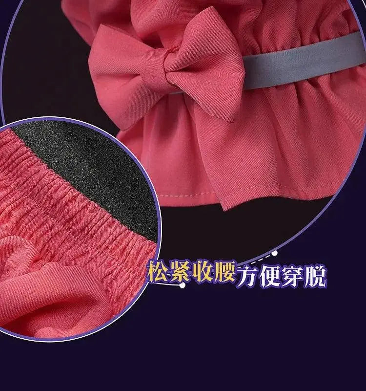 Identity V Game Cheerleader Lily Barrier Cosplay Costume Women Pink Dress Wig Anime Role Play Outfit Halloween Party Clothing - Tophatter Daily Deals