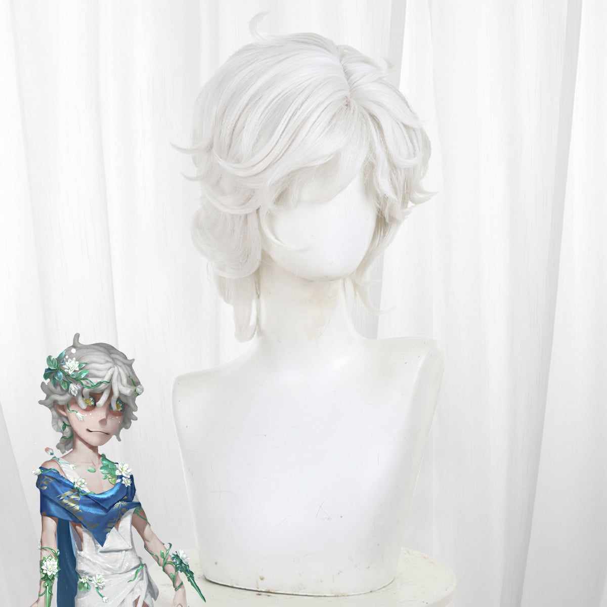 Identity V Spirit of the Lake Patient Silver Cosplay Wig Wig - Tophatter Daily Deals