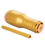 Private Tube Personal Trainer Tub Gold Real Skin TPR Suction Masturbator Sleeve > Sex Toys For Men > Masturbators > Manual - Tophatter Daily Deals