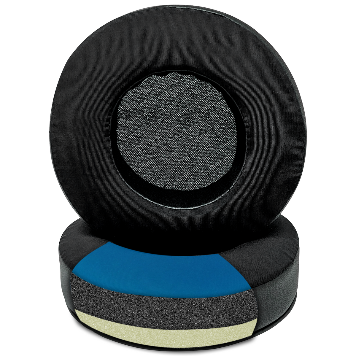 CentralSound Cooling Gel + Memory Foam Premium Replacement Ear Pad Cushions Universal Round 100mm Audio Accessories - Tophatter Daily Deals