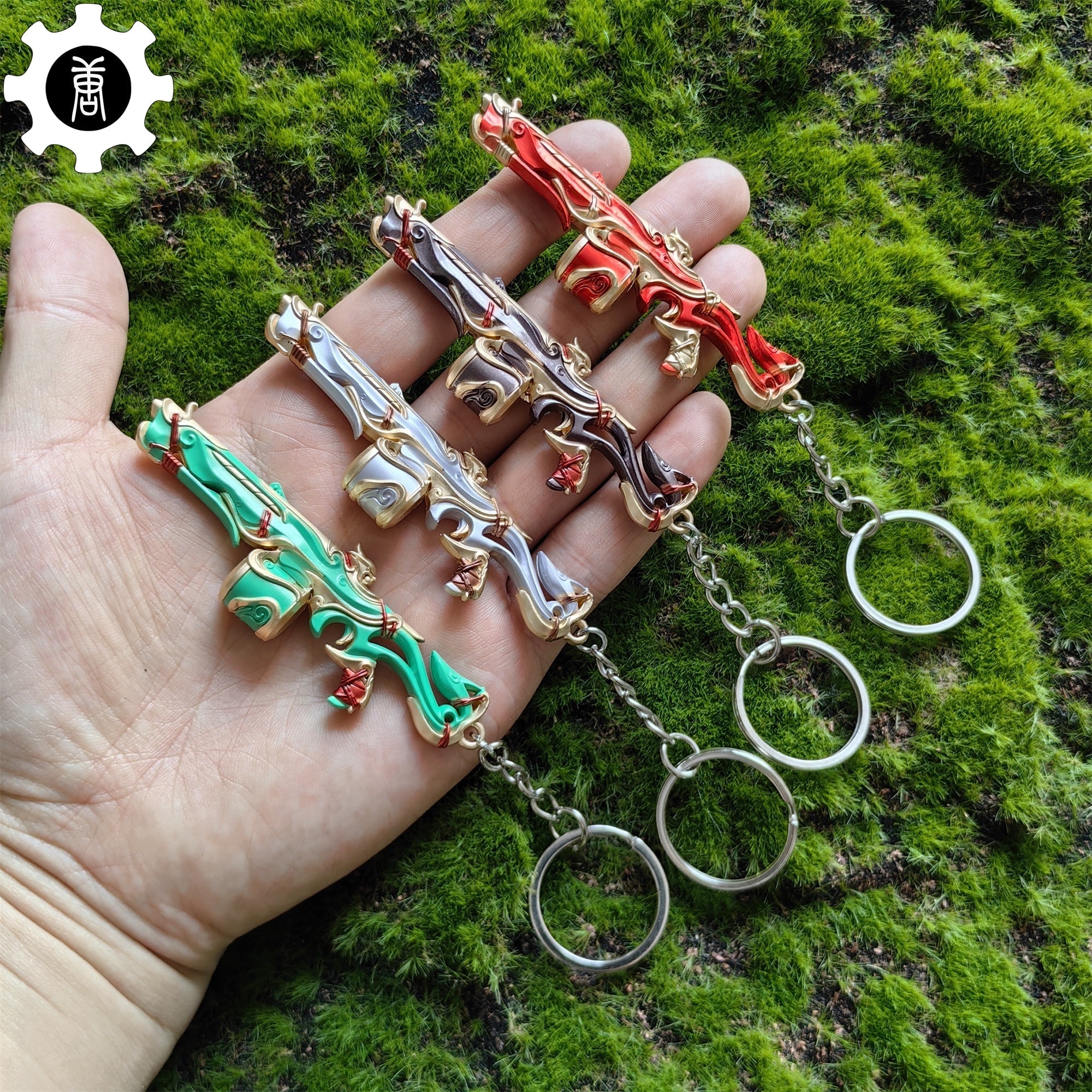 Metal Imperium Judge Gun Tiny Keychain Pendant 4 In 1 Pack - Tophatter Daily Deals