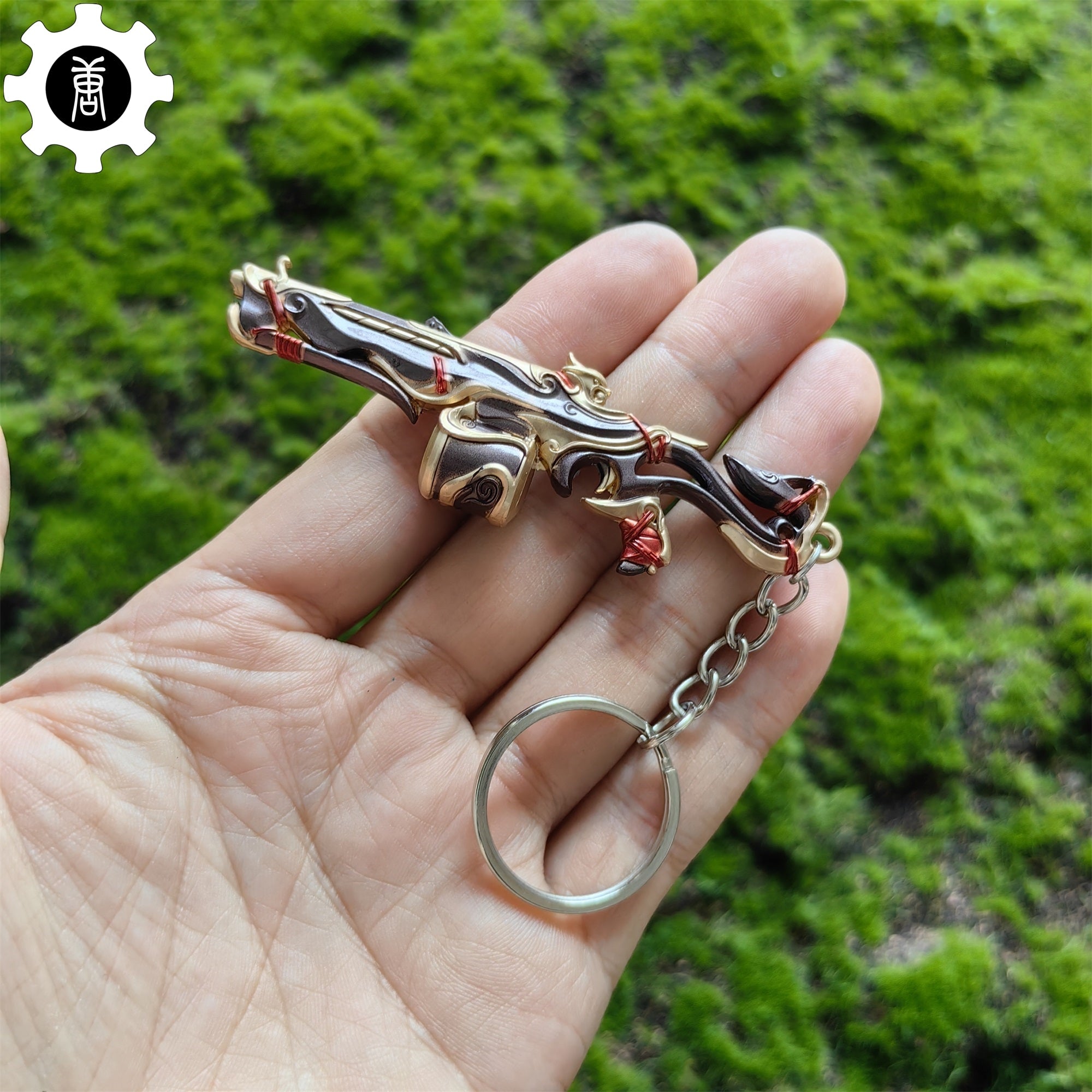 Metal Imperium Judge Gun Tiny Keychain Pendant Grey - Tophatter Daily Deals