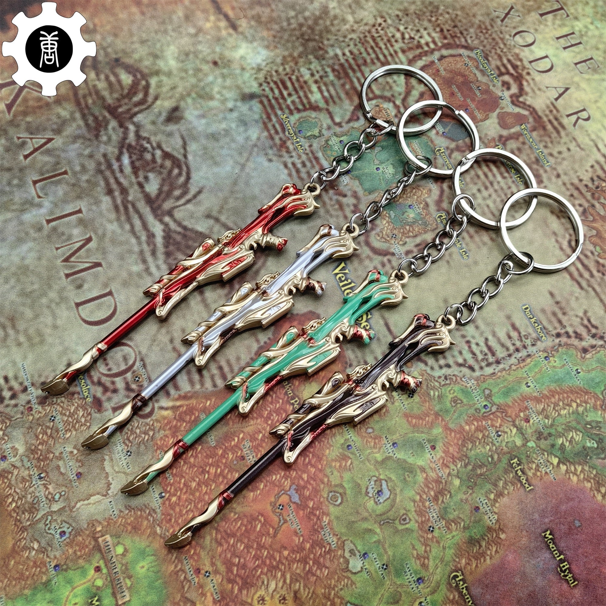 Metal Imperium Operator Gun Tiny Keychain Pendant 4 Colors Option - Tophatter Daily Deals