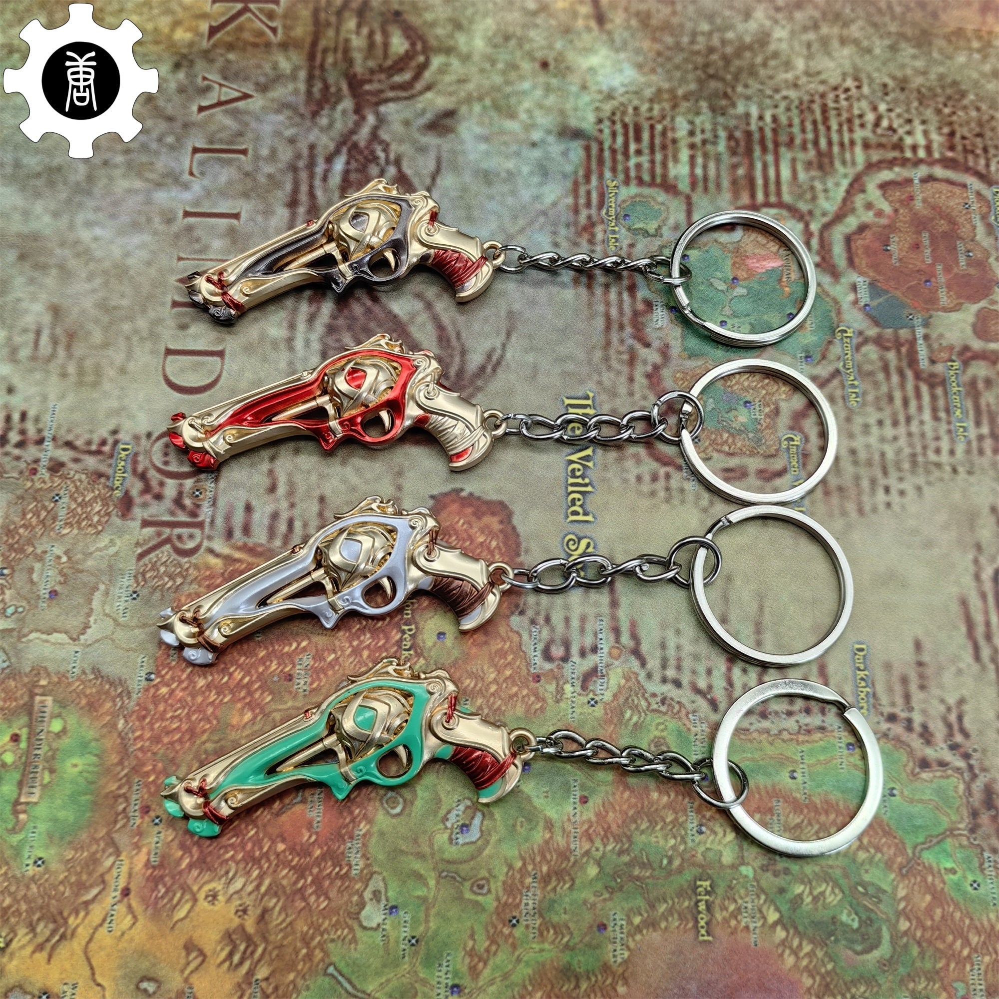 Metal Imperium Sheriff Gun Tiny KeyChain Pendant - Tophatter Daily Deals