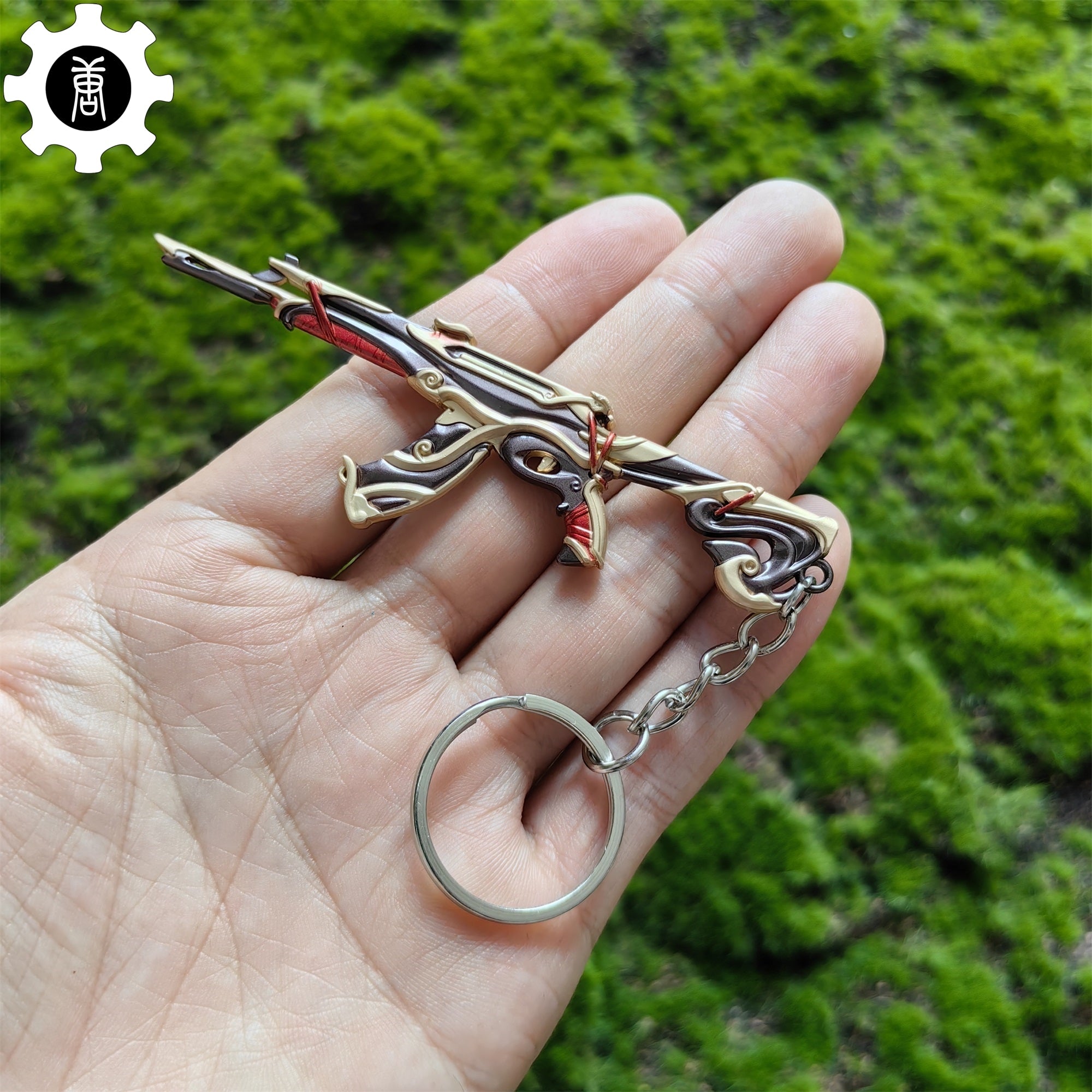 Metal Imperium Vandal Gun Tiny Keychain Pendant Grey - Tophatter Daily Deals