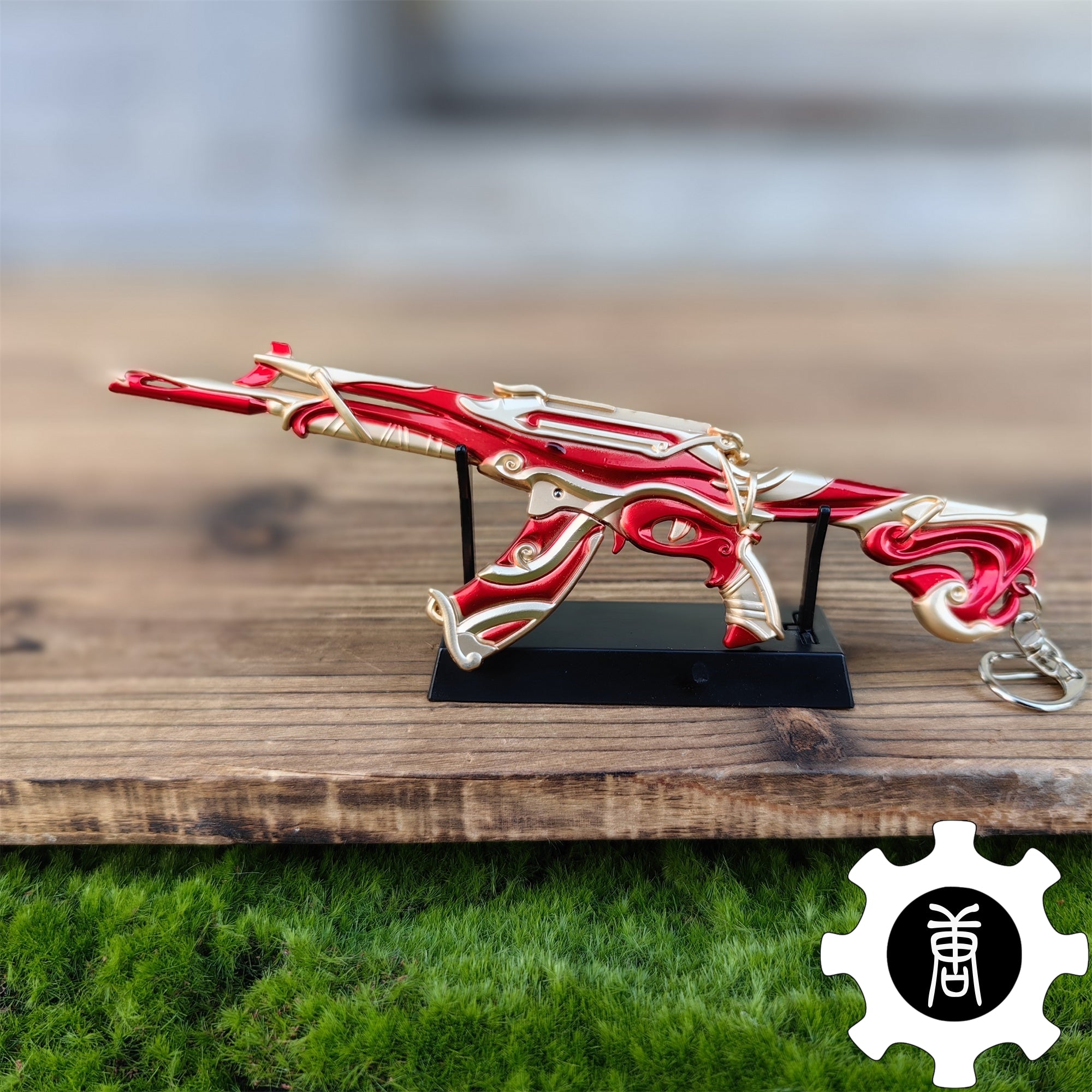 Metal Hot Game Gun Imperium Vandal Mini Replica 3 In 1 Pack Red & Metal Stand - Tophatter Daily Deals