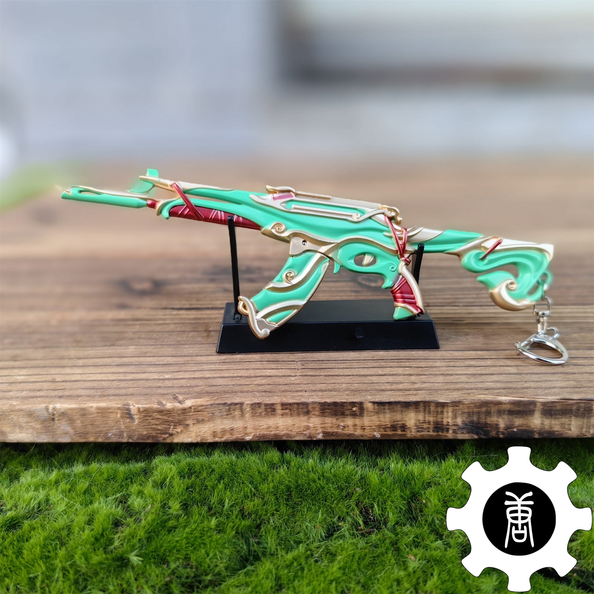 Metal Hot Game Gun Imperium Vandal Mini Replica 3 In 1 Pack Green & Metal Stand - Tophatter Daily Deals