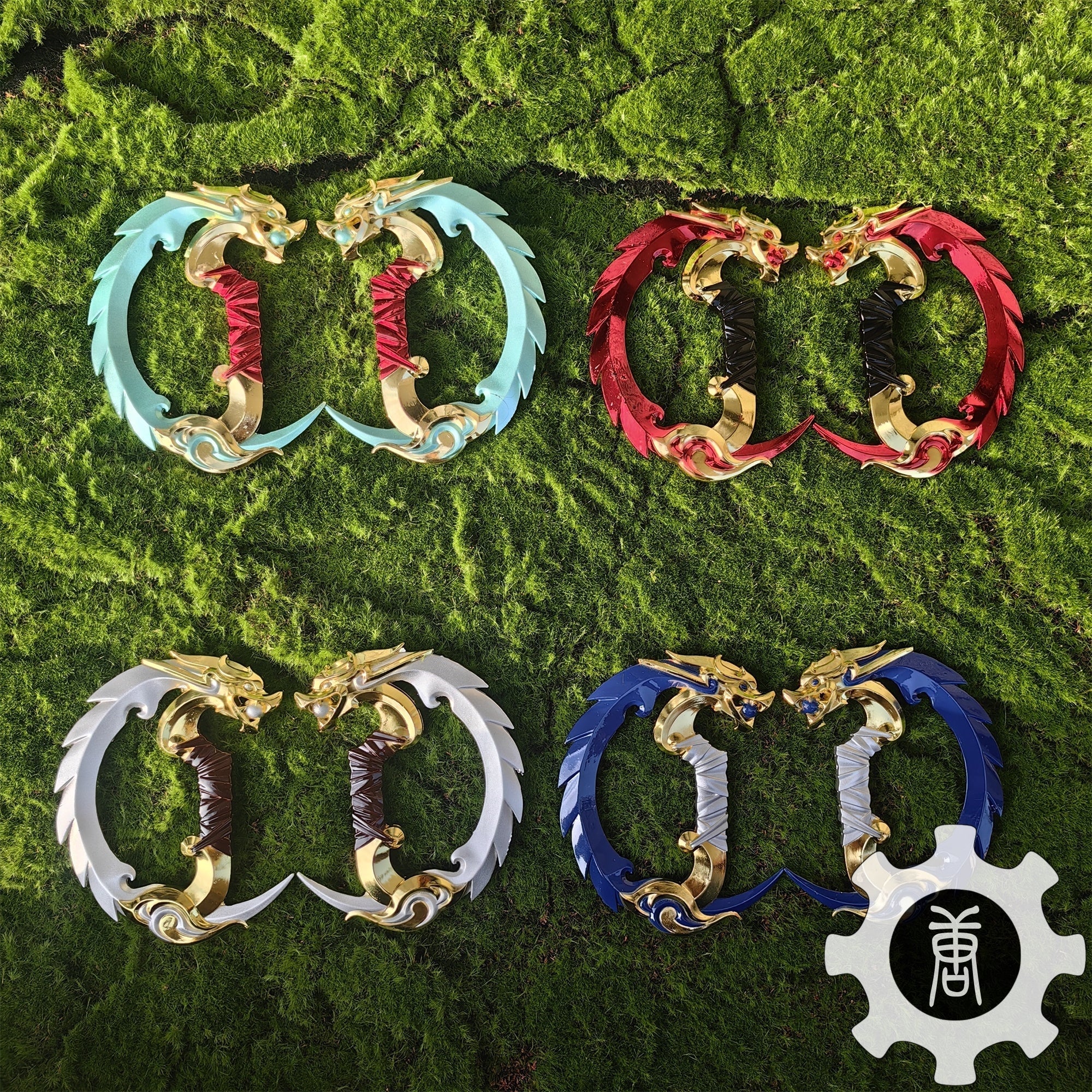 Metal 4 Color Blades Of Imperium Blunt Blade Replica Model 4 In 1 Pack - Tophatter Daily Deals