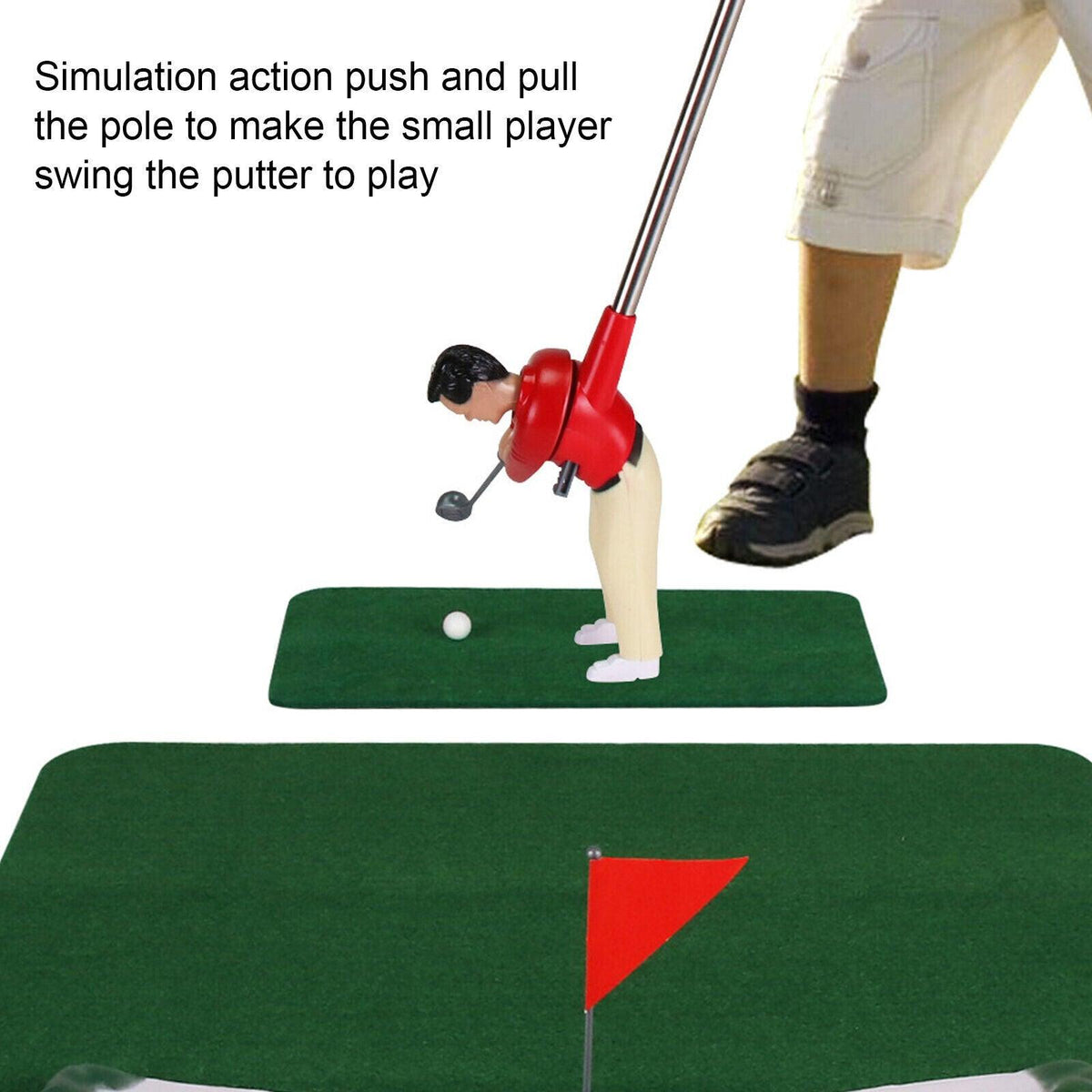Golf Toy Set - Indoor Mini Golf Set, Indoor Mini Golfing Game Kit Golfs Toy Set with Green Pad Putter Ball Chairs Gifts Golf - Tophatter Daily Deals