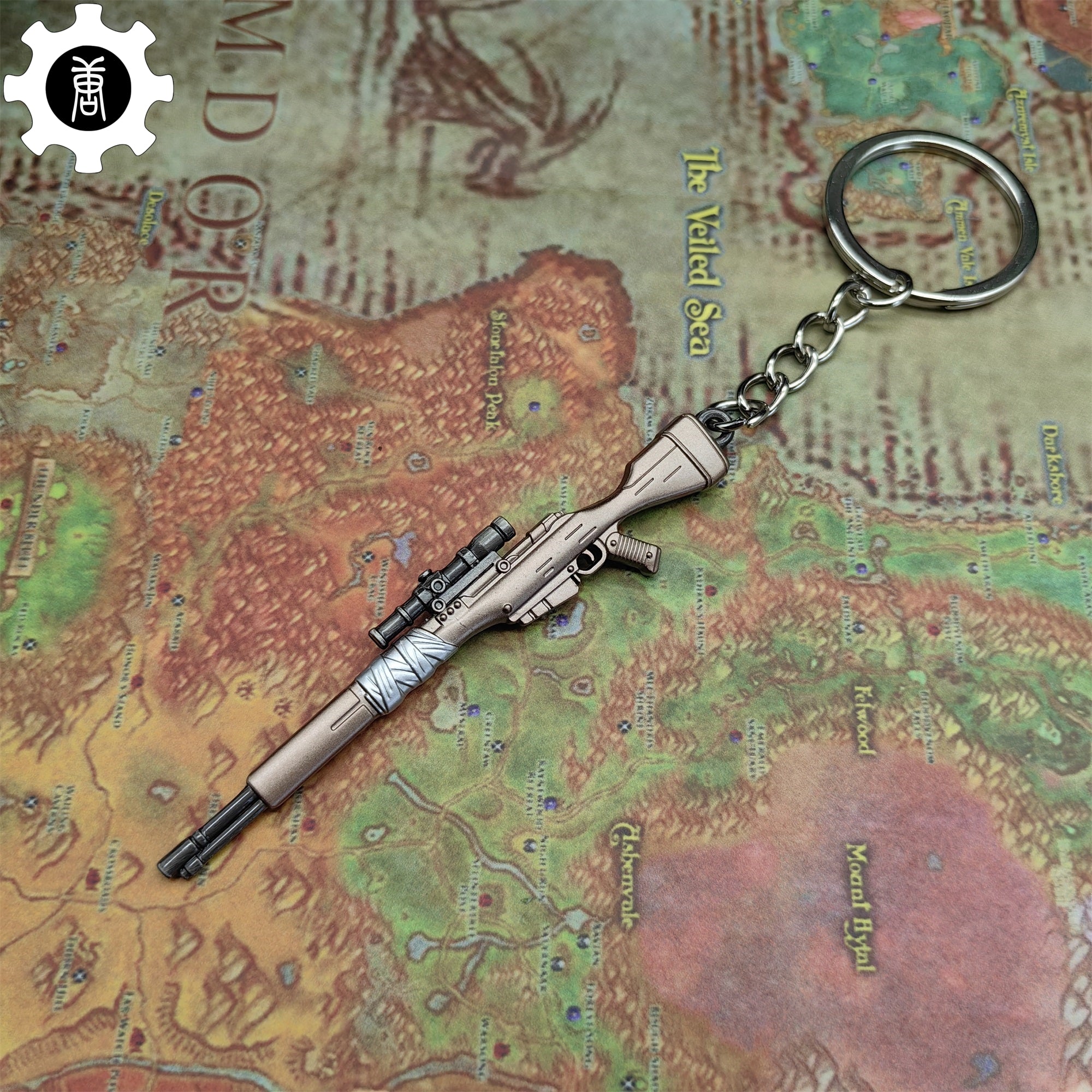 Mini Infantry Operator Gun Keychain Metal Pendant - Tophatter Daily Deals