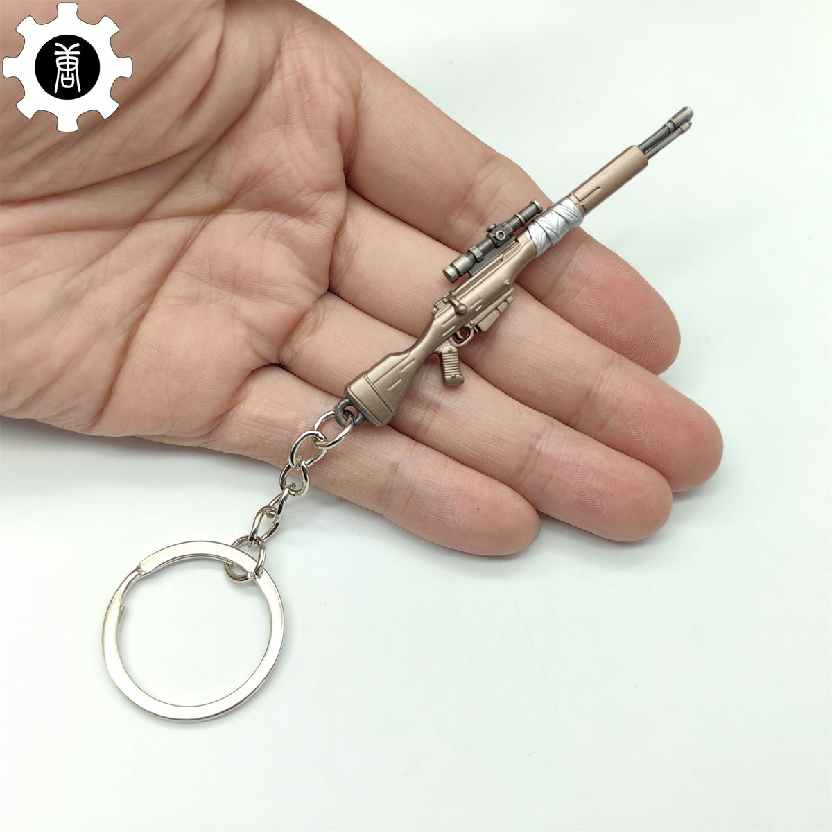 Mini Infantry Operator Gun Keychain Metal Pendant - Tophatter Daily Deals