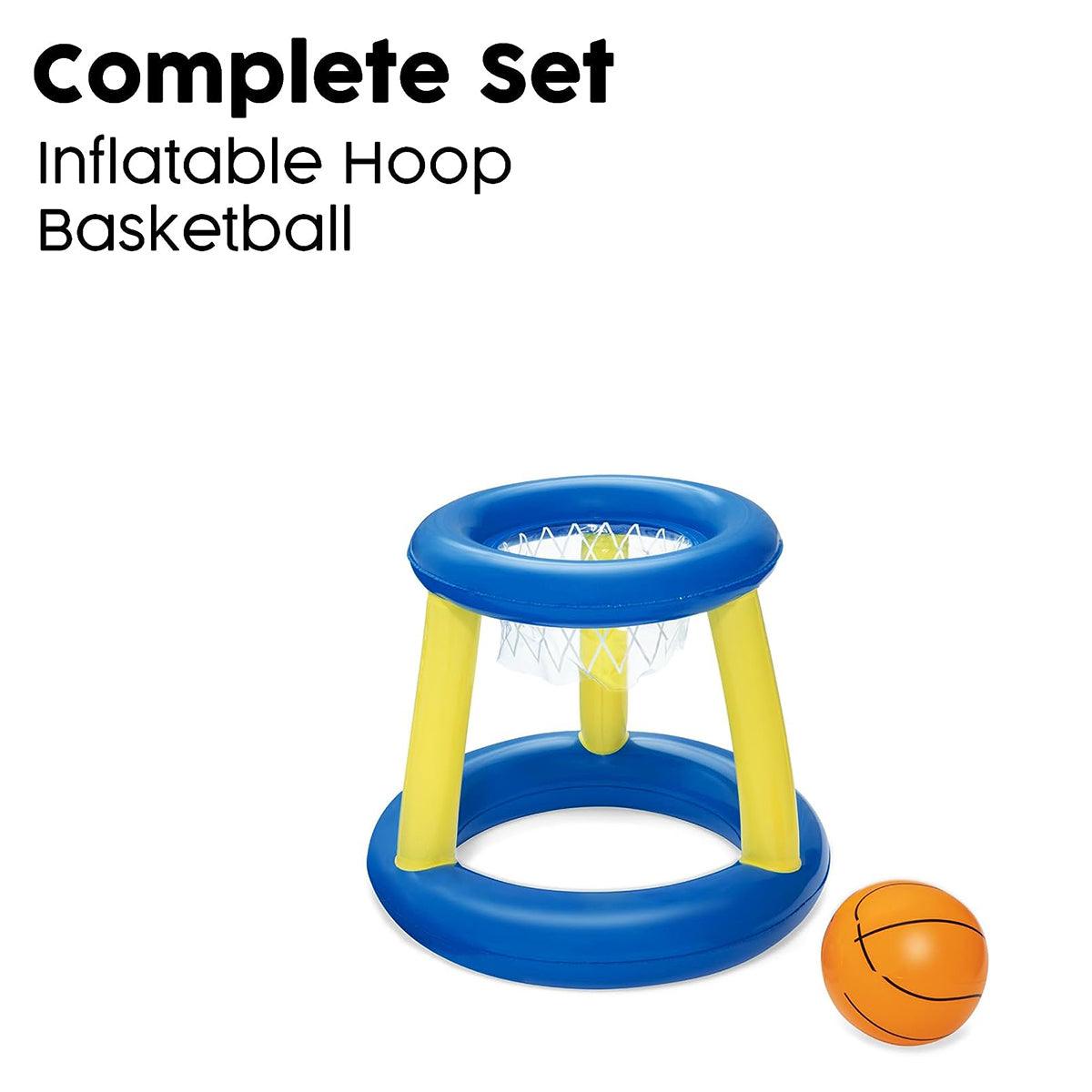 Inflatable Basketball Hoop For Swimming Pool - Inflatable Basketball Swimming Pool Toy Ring Floating Childrens Water Sport Game Swimming - Tophatter Daily Deals